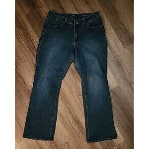 Lee Womens Jeans Curvy Fit Bootcut  Dark Wash Large 31 X 28